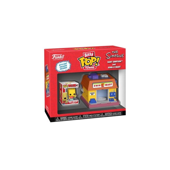 Bart Simpson and Kwik-E-Mart Funko Bitty POP! Town: The Simpsons - Picture 1 of 8